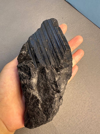 Large Black Tourmaline High Quality 300 - 500g - Grounding & Protection - Crystals Australia