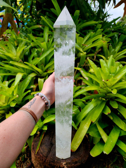 Crystals Large Clear Quartz Tower Point 51cm