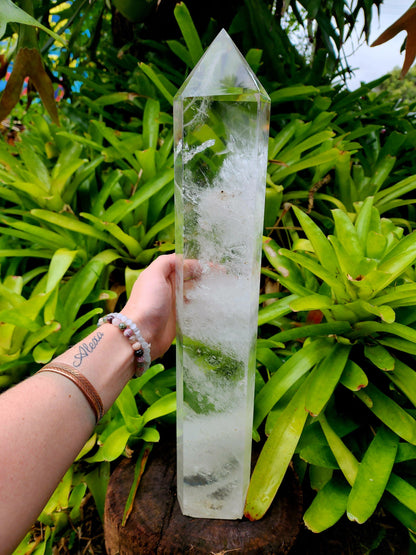 Crystals Large Clear Quartz Tower Point 51cm