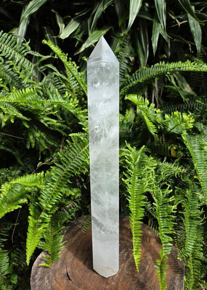 Large Clear Quartz Tower Point Generator 46cm - Crystals Australia