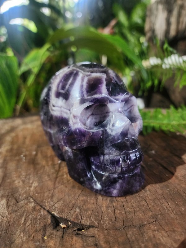 Large Dream Amethyst Crystal Skull Carving - Carving Australia