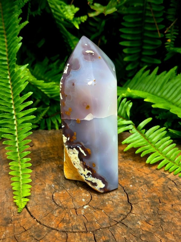 Large Druzy Agate Crystal Tower Point - Crystals Australia