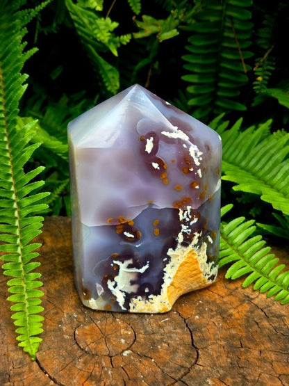 Large Druzy Agate Crystal Tower Point - Crystals Australia