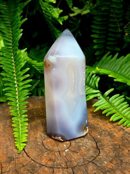 Large Druzy Agate Crystal Tower Point - Crystals Australia