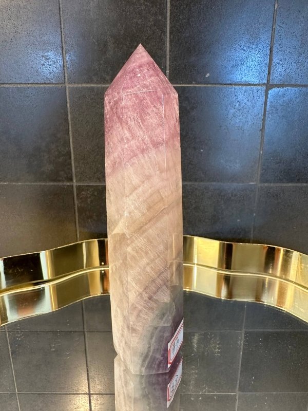 Large Fluorite Tower Point Generator - Crystals Australia