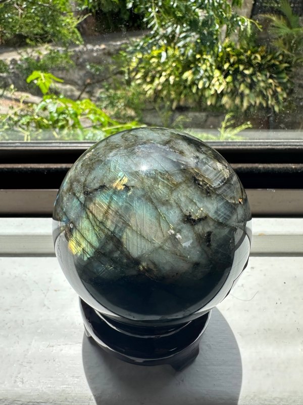 Large Labradorite Crystal Sphere 8cm - Crystals Australia