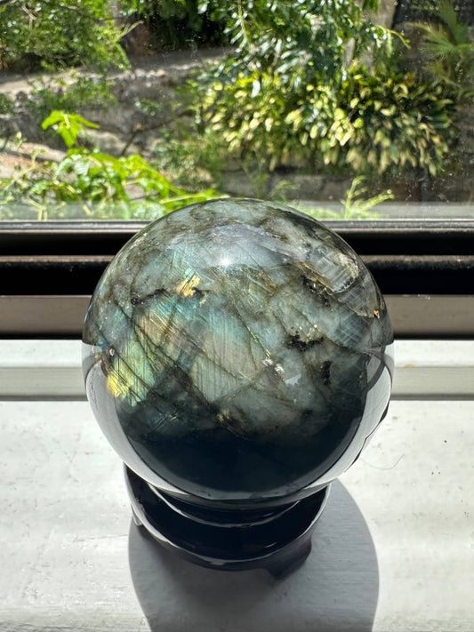 Large Labradorite Crystal Sphere 8cm - Crystals Australia