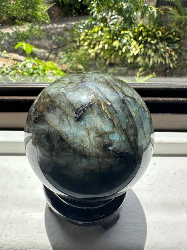 Large Labradorite Crystal Sphere 8cm - Crystals Australia