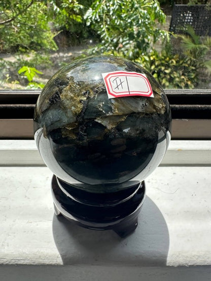 Large Labradorite Crystal Sphere 8cm - Crystals Australia