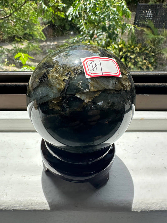 Crystals Large Labradorite Sphere 787g Australia