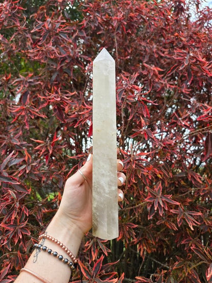 Large Smoky Citrine Crystal Tower Point 28cm - Crystals Australia