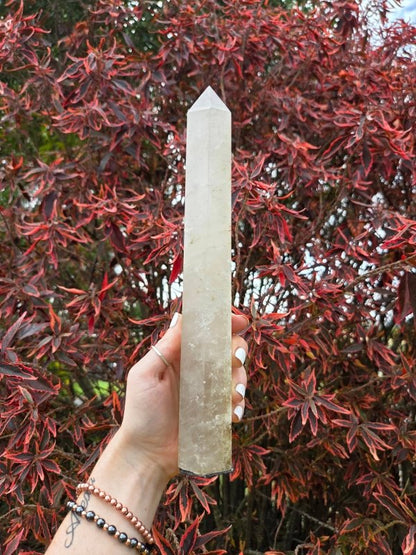 Large Smoky Citrine Crystal Tower Point 28cm - Crystals Australia