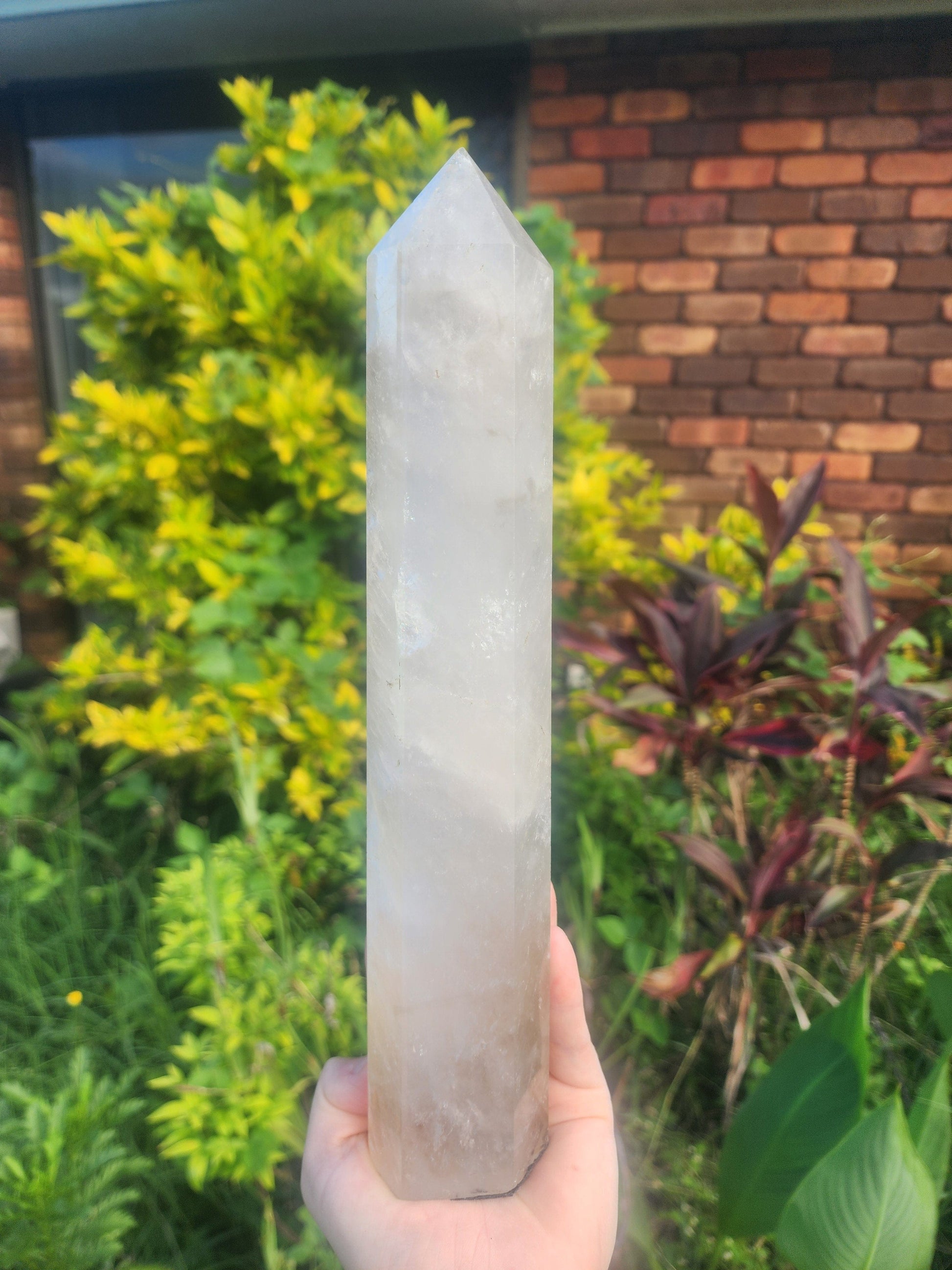 Crystals Large Smoky Citrine Quartz Crystal Tower Point 1000g 28cm Australia