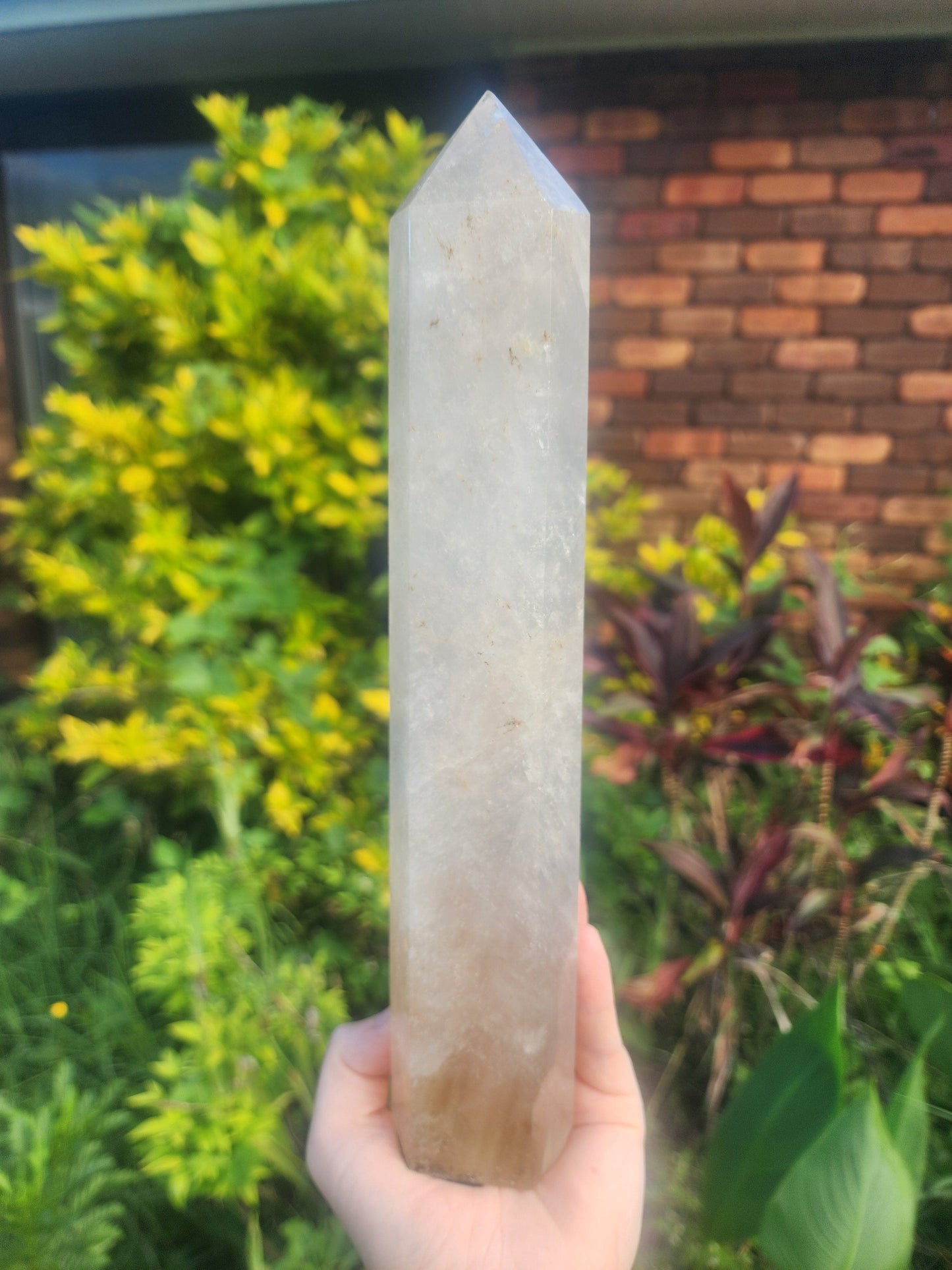 Crystals Large Smoky Citrine Quartz Crystal Tower Point 1000g 28cm Australia