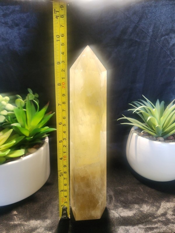 Large Smoky Citrine Quartz Crystal Tower Point 1023g 25cm - Crystals Australia