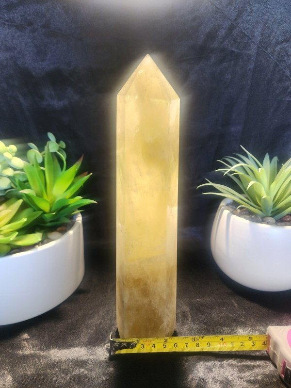 Large Smoky Citrine Quartz Crystal Tower Point 1023g 25cm - Crystals Australia