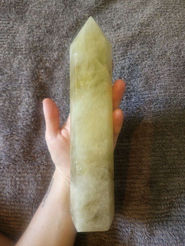Large Smoky Citrine Quartz Crystal Tower Point 1023g 25cm - Crystals Australia