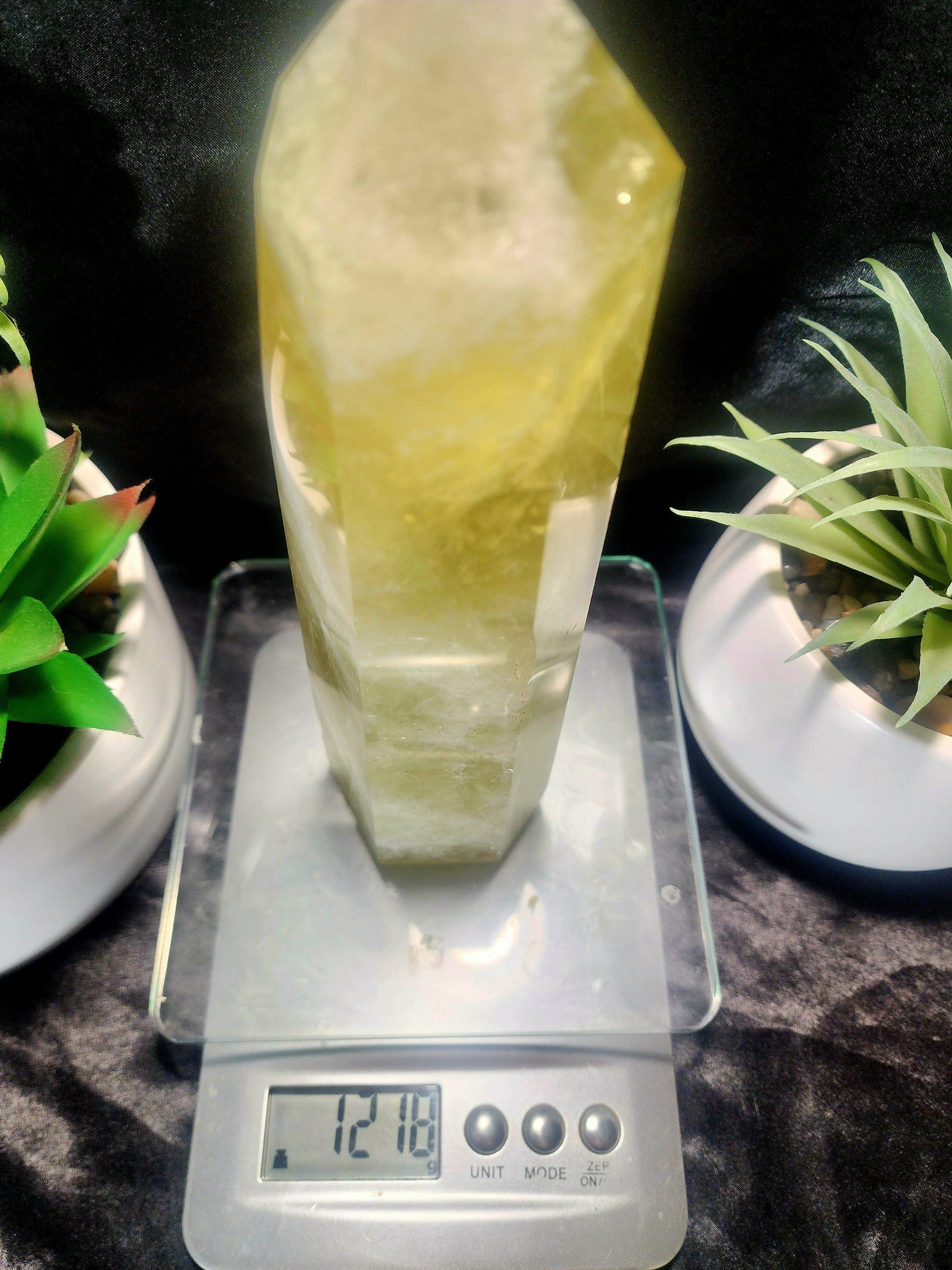 Crystals Large Smoky Citrine Quartz Crystal Tower Point 1218g 21cm Australia