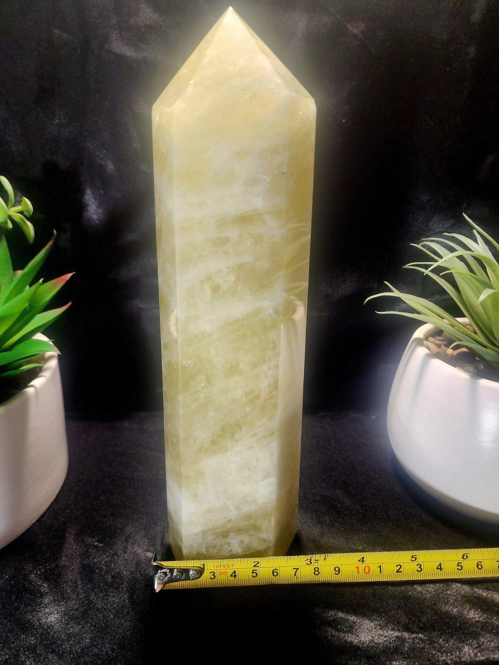Large Smoky Citrine Quartz Crystal Tower Point 1511g 24cm Australia