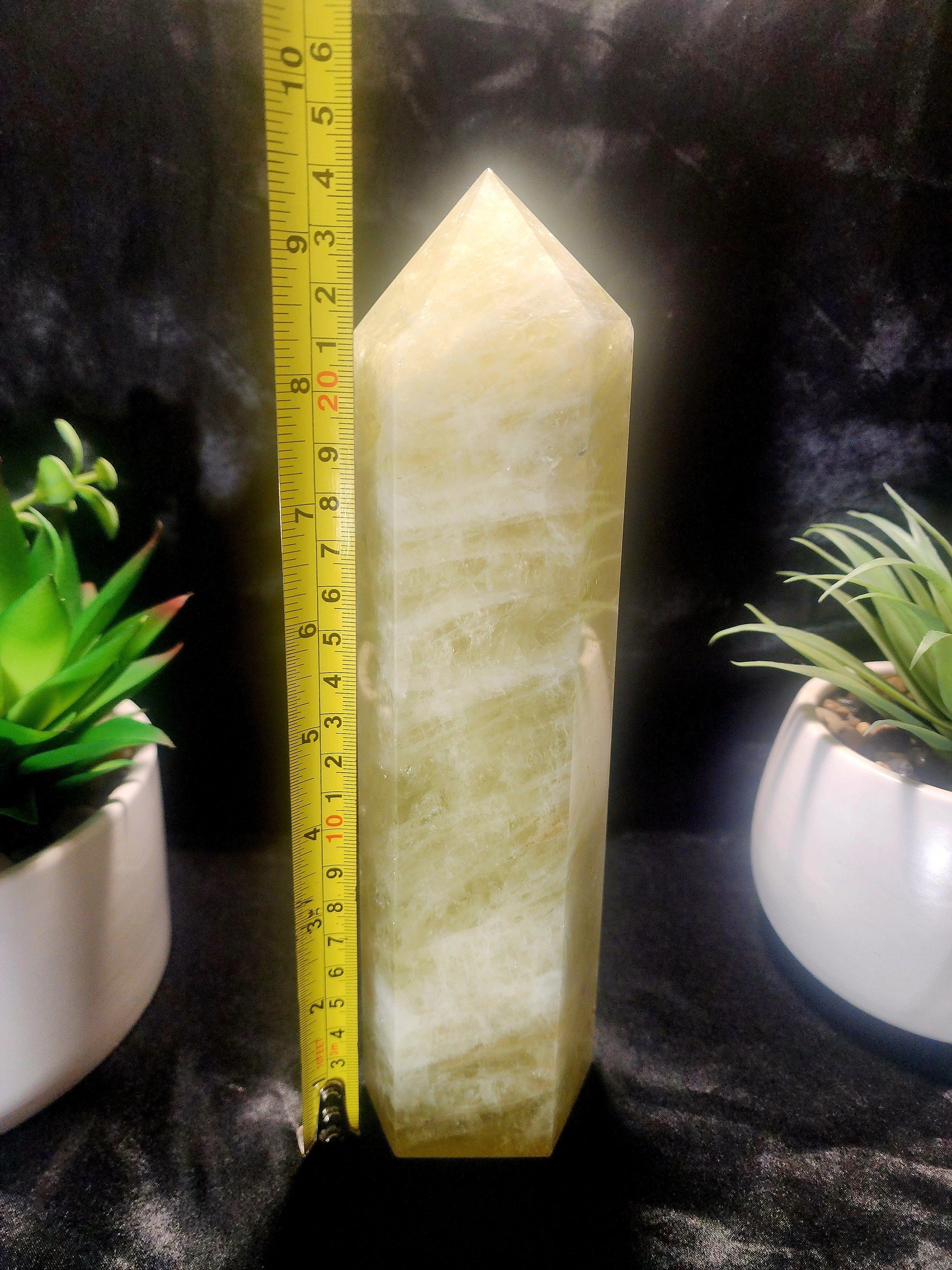 Large Smoky Citrine Quartz Crystal Tower Point 1511g 24cm Australia