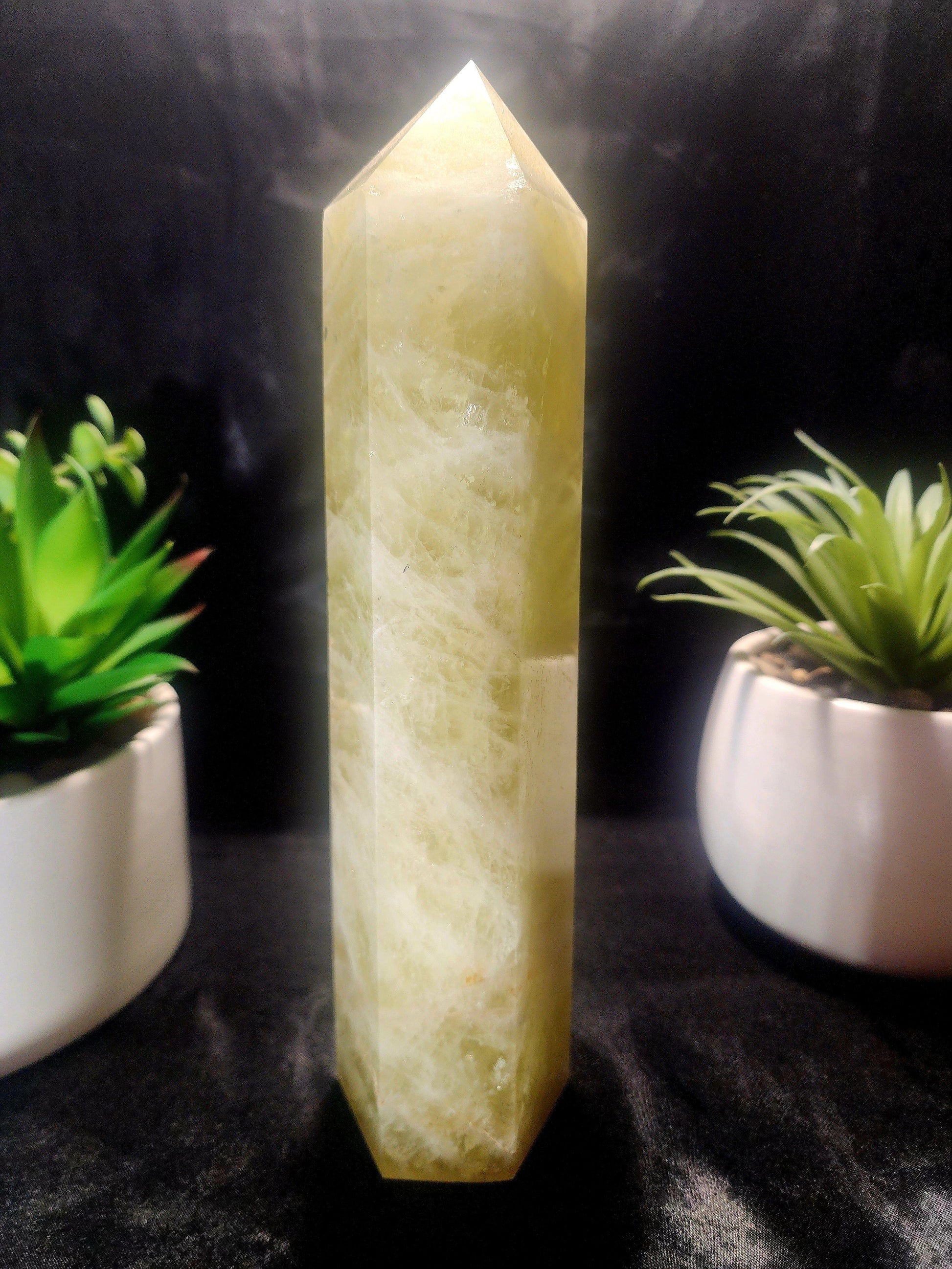 Large Smoky Citrine Quartz Crystal Tower Point 1511g 24cm Australia