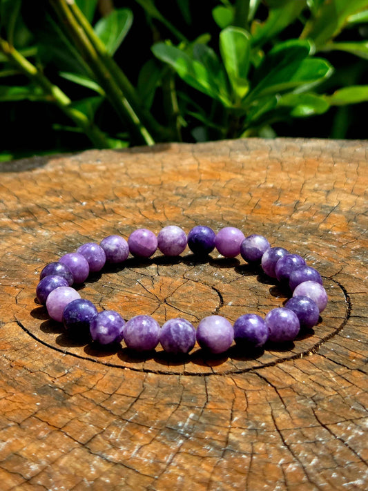 Crystals Lepidolite Bracelet 8mm