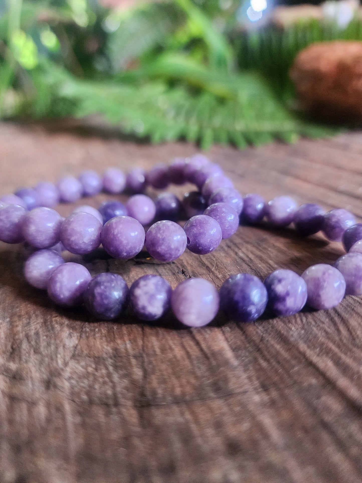 Crystals Lepidolite Bracelet 8mm
