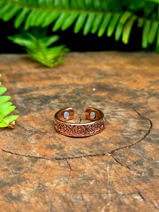 Copper Magnetic Copper Ring - Vintage - Pure Copper Jewellery