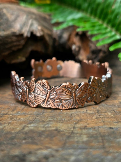 Magnetic Pure Copper Bracelet - Butterfly - Jewellery Australia