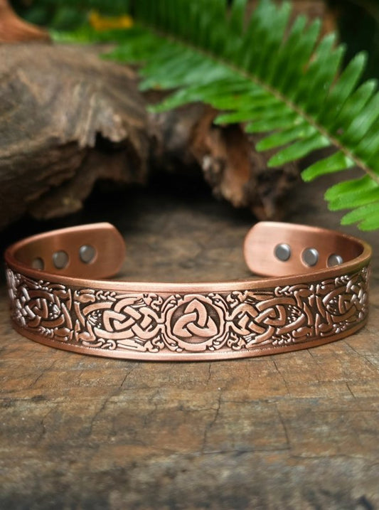 Magnetic Pure Copper Bracelet - Celtic Trinity Knot - Jewellery Australia