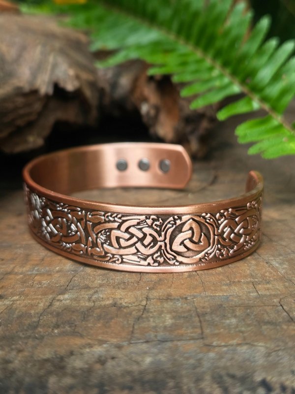 Magnetic Pure Copper Bracelet - Celtic Trinity Knot - Jewellery Australia