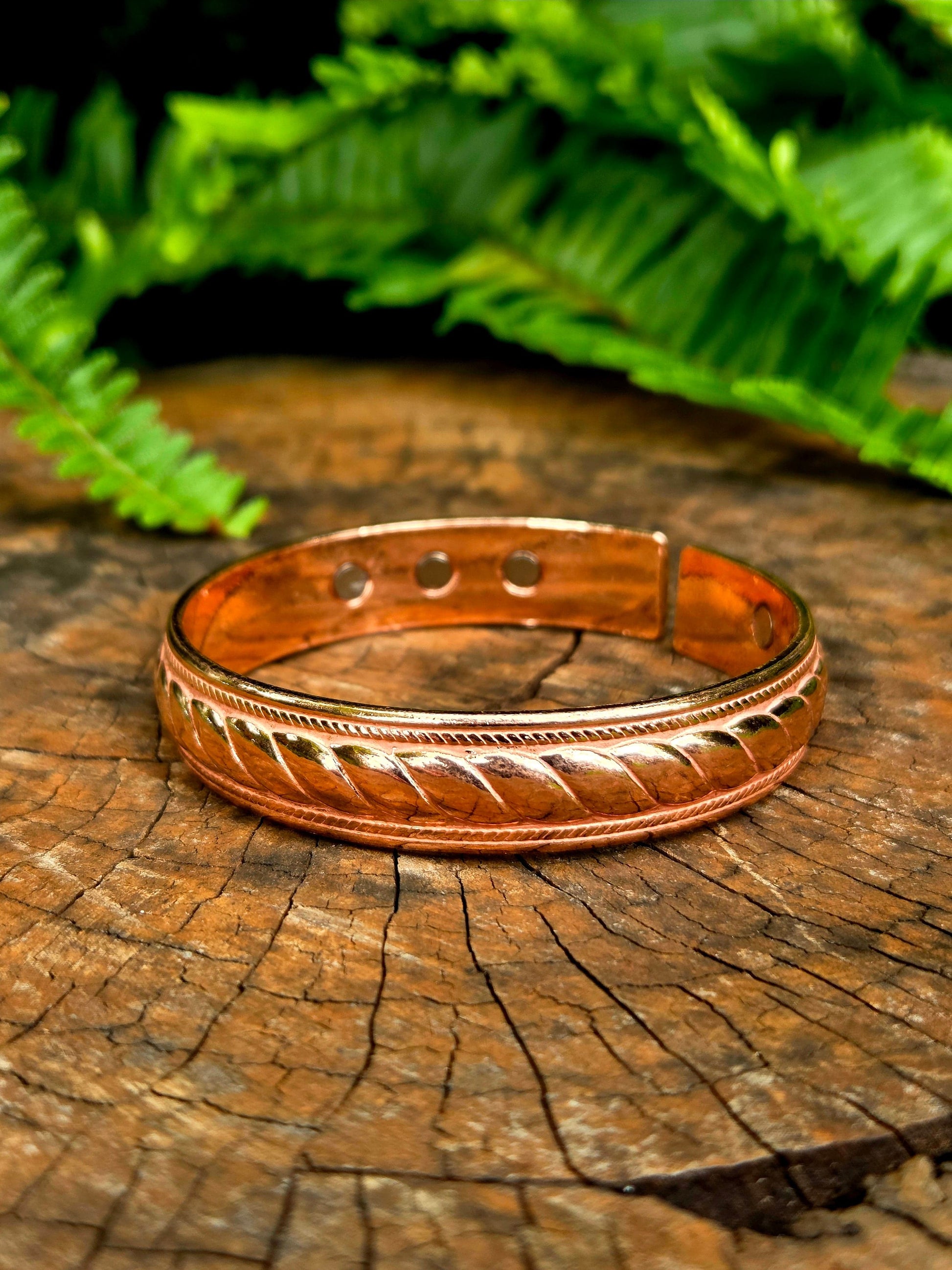 Jewellery Magnetic Pure Copper Cuff Bracelet