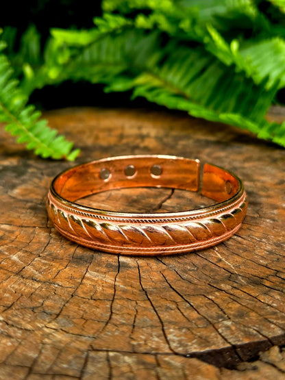 Jewellery Magnetic Pure Copper Cuff Bracelet