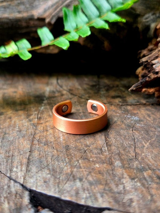 Magnetic Pure Copper Ring - Plain Design - Jewellery Australia
