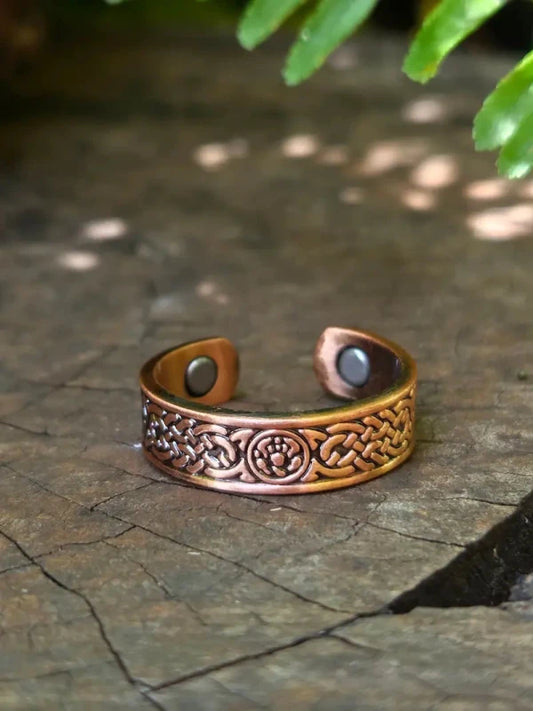 Magnetic Pure Copper Ring - Vintage - Copper Australia