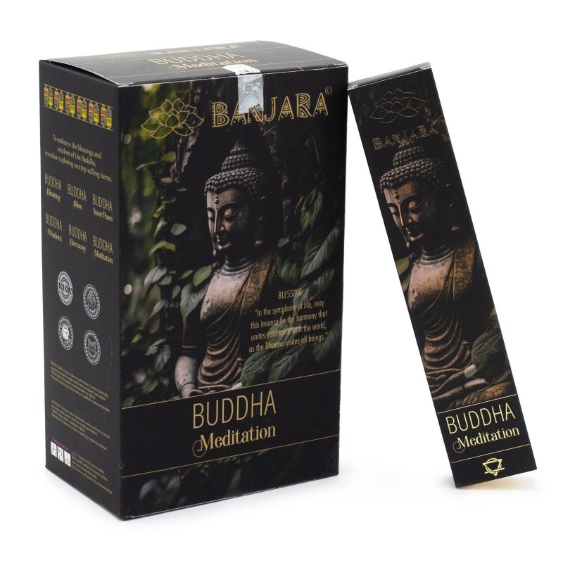 Meditation Buddha Incense Sticks 15g - Banjara Natural Incense - Incense Australia