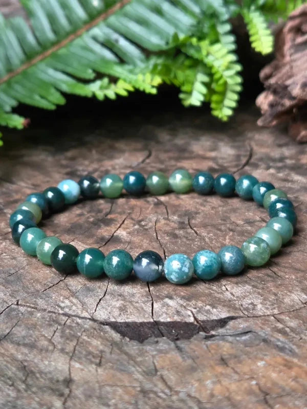 Moss Agate Bracelet - Crystals Australia