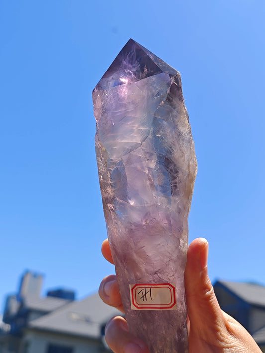 Crystals Natural Amethyst Wand Point Specimen 490g Australia