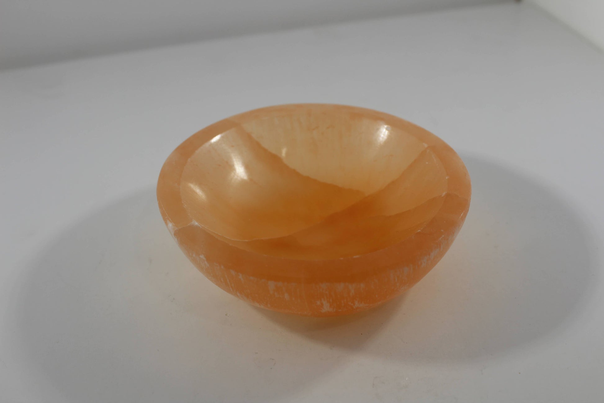 Crystals Orange Selenite Bowl Round 9-10cm