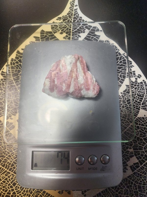 Pink Tourmaline Rubellite Natural Raw Crystal Specimen 74g - Crystals Australia
