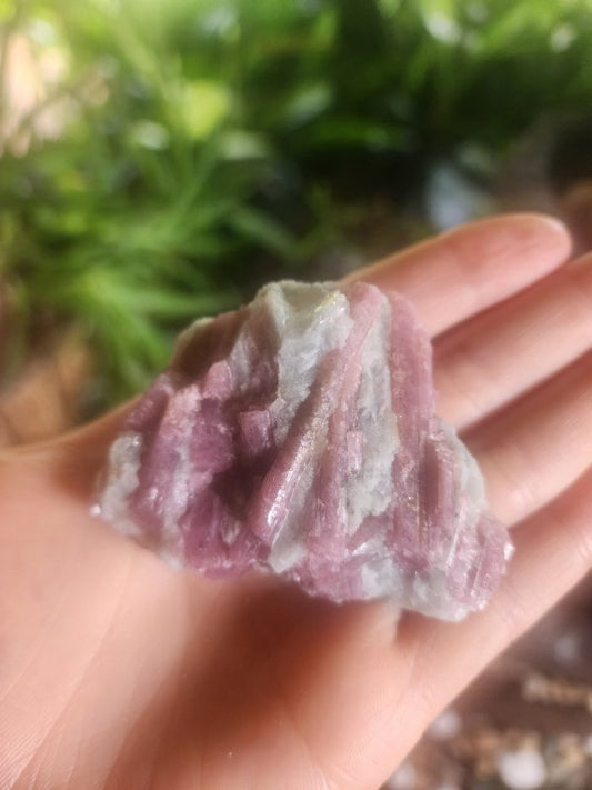 Pink Tourmaline Rubellite Natural Raw Crystal Specimen 74g - Crystals Australia