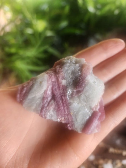 Pink Tourmaline Rubellite Natural Raw Crystal Specimen 74g - Crystals Australia