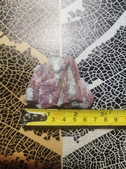 Pink Tourmaline Rubellite Natural Raw Crystal Specimen 74g - Crystals Australia