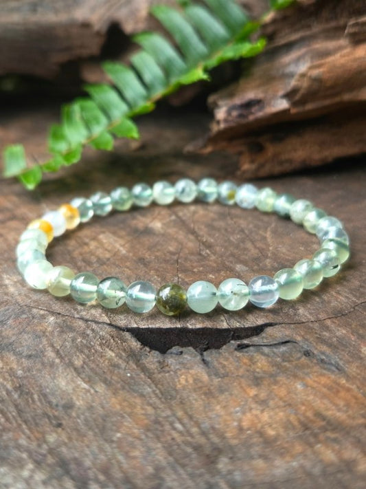 Prehnite Bracelet - 4mm - Jewellery Australia