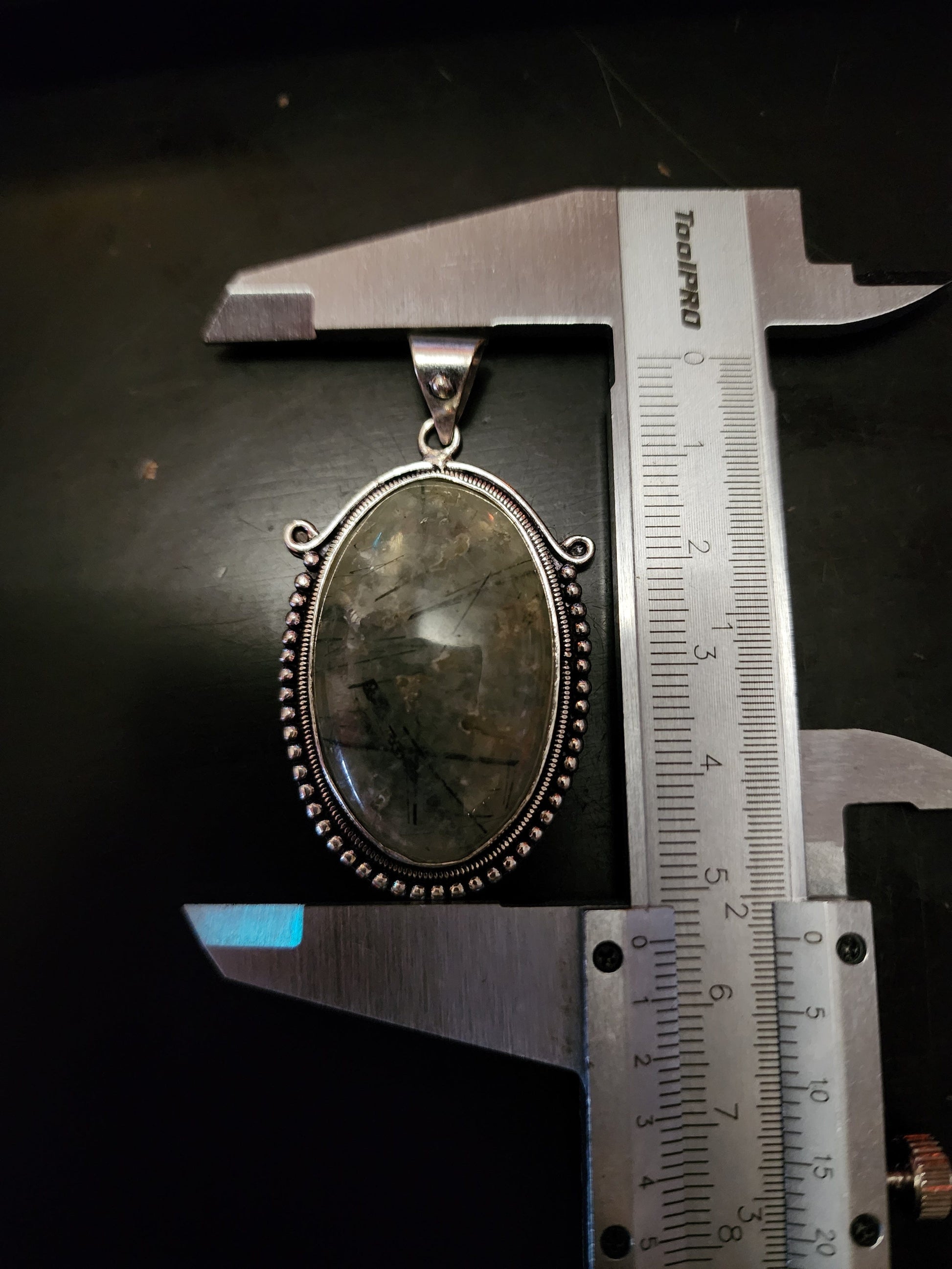 Crystals Prehnite Pendant Necklace