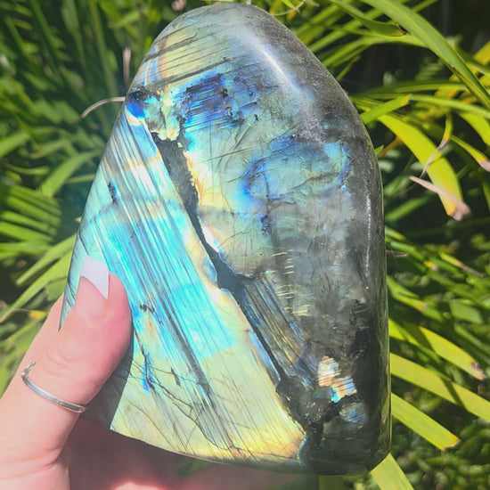 Large Labradorite Freeform Polished Slab 1135g