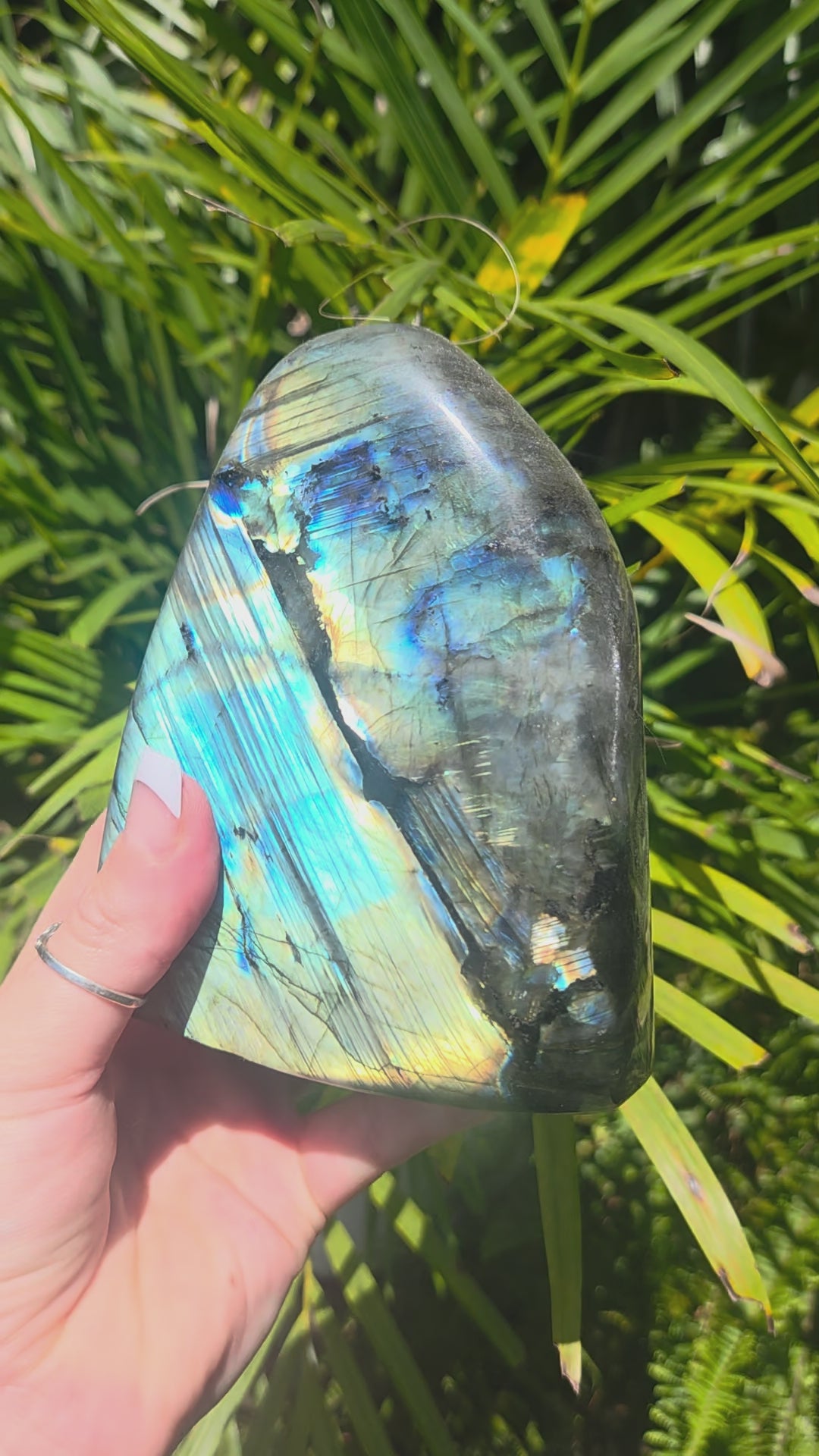 Large Labradorite Freeform Polished Slab 1135g