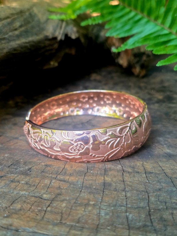 Pure Copper Bracelet - Floral - Jewellery Australia