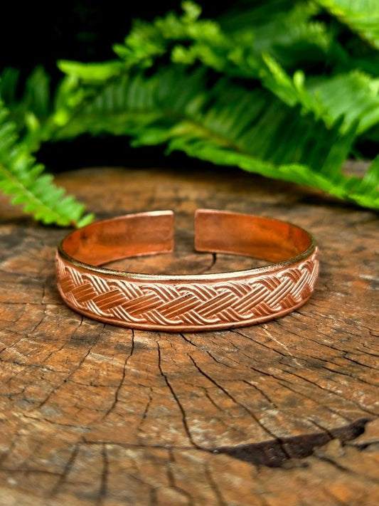 Pure Copper Cuff Bracelet - Celtic - Jewellery Australia