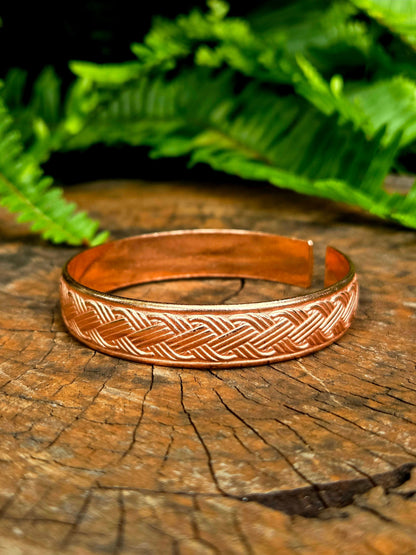 Jewellery Pure Copper Cuff Bracelet - Celtic